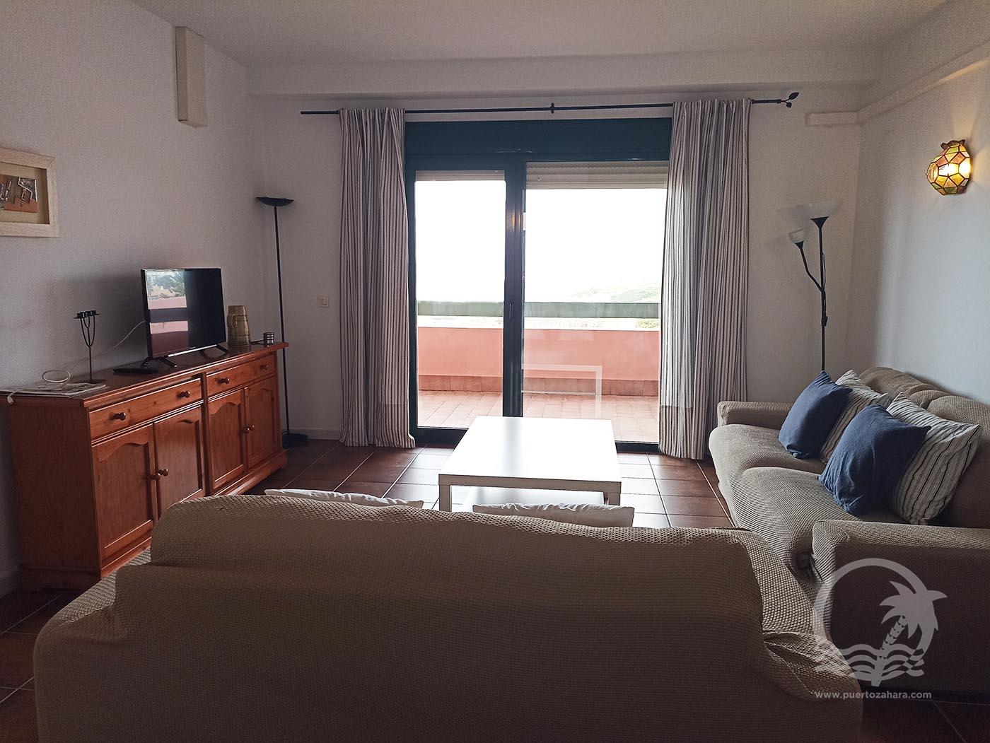 Apartamento de 2 dormitorios y 1 un baño con vistas al mar en la urbanización Costa Zahara en Atlanterra - Fotografía inmueble